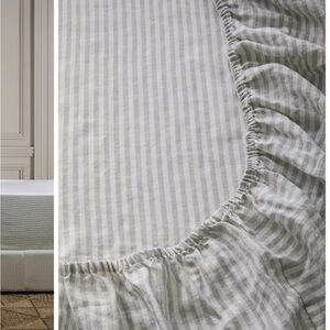 European Linen Stripe Sheet Set